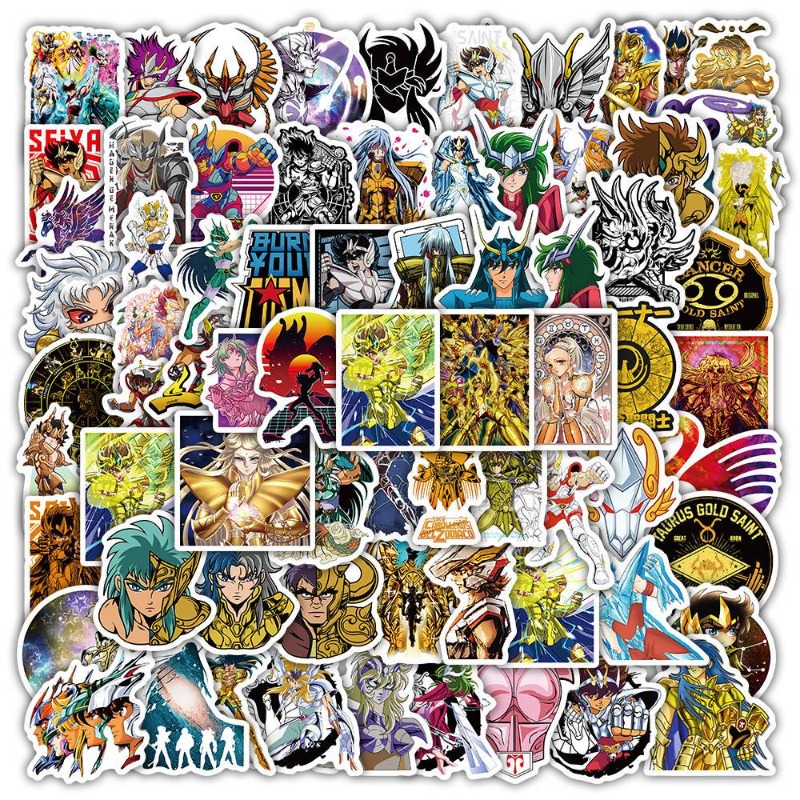 Laptop Accessories Decoration - 101Pcs Saint Seiya Anime Stickers Cartoon
