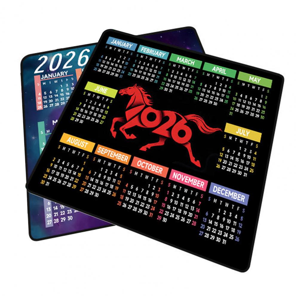Laptop Office Accessories - 2026 Calendar Mouse Pad Waterproof Home