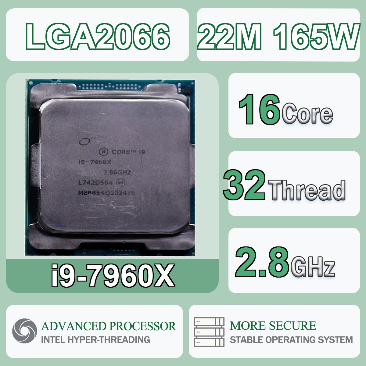 Intel Core i9-7960X 16 Core 32 - огляд і ціна Intel Cpu Core I9