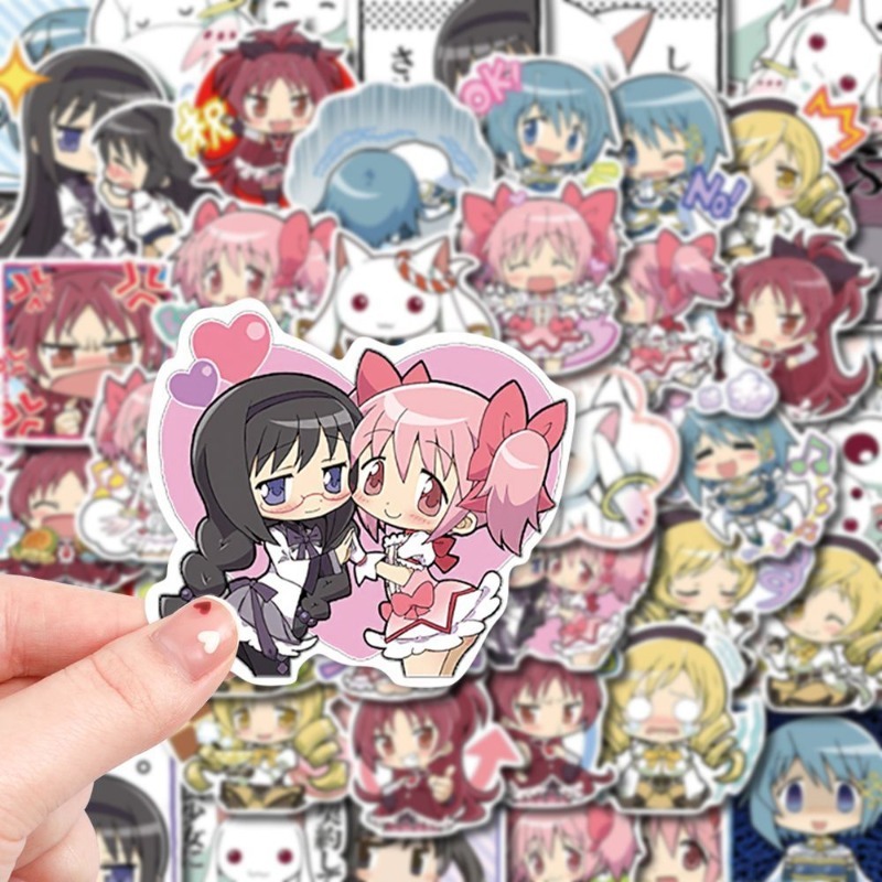 48 PCS Cartoon Puella Magi Mad - огляд і ціна Laptop Accessories Decoration