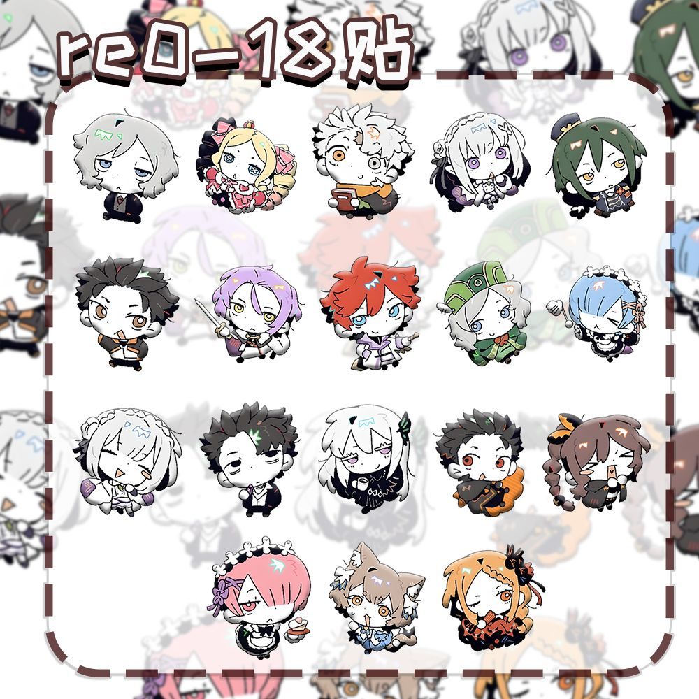 18PCS Re:Zero Rem Anime Sticke - огляд і ціна Laptop Accessories Decoration