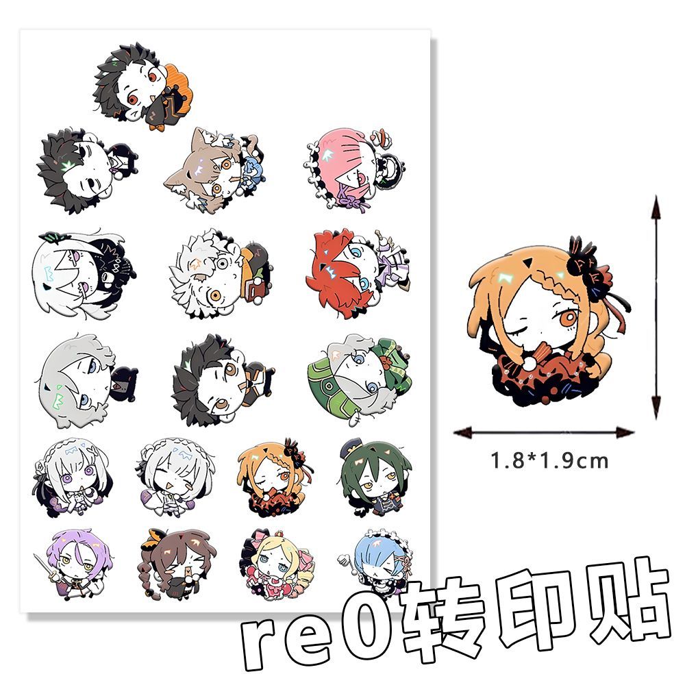 18PCS Re:Zero Rem Anime Sticke - огляд і ціна Laptop Accessories Decoration