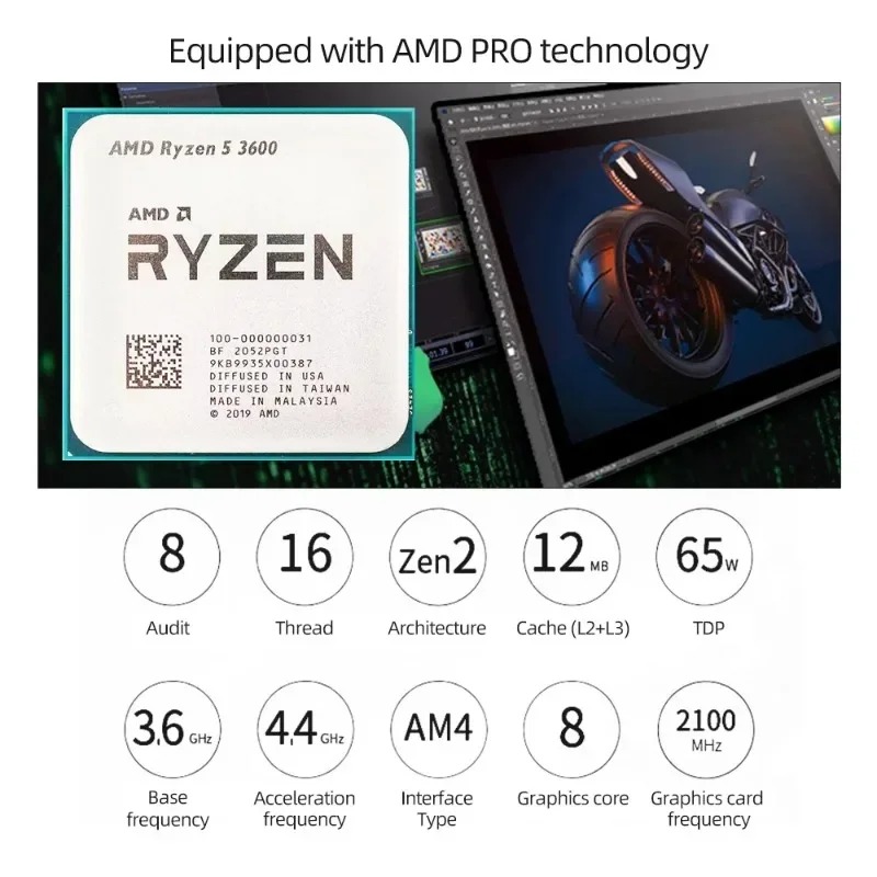 AMD Ryzen 5 3600 Socket AM4 10 - огляд і ціна Amd Cpu Ryzen 5
