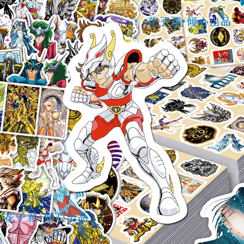 101Pcs Saint Seiya Anime Stick - огляд і ціна Laptop Accessories Decoration