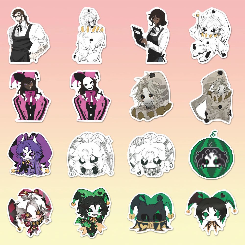 73PCS The Freak Circus Pierrot - огляд і ціна Laptop Accessories Decoration