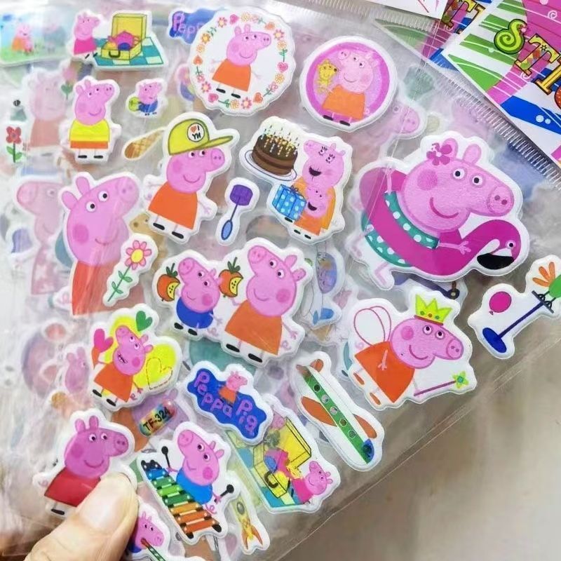 Peppa Pig cartoon sticker note - огляд і ціна Laptop Accessories Decoration