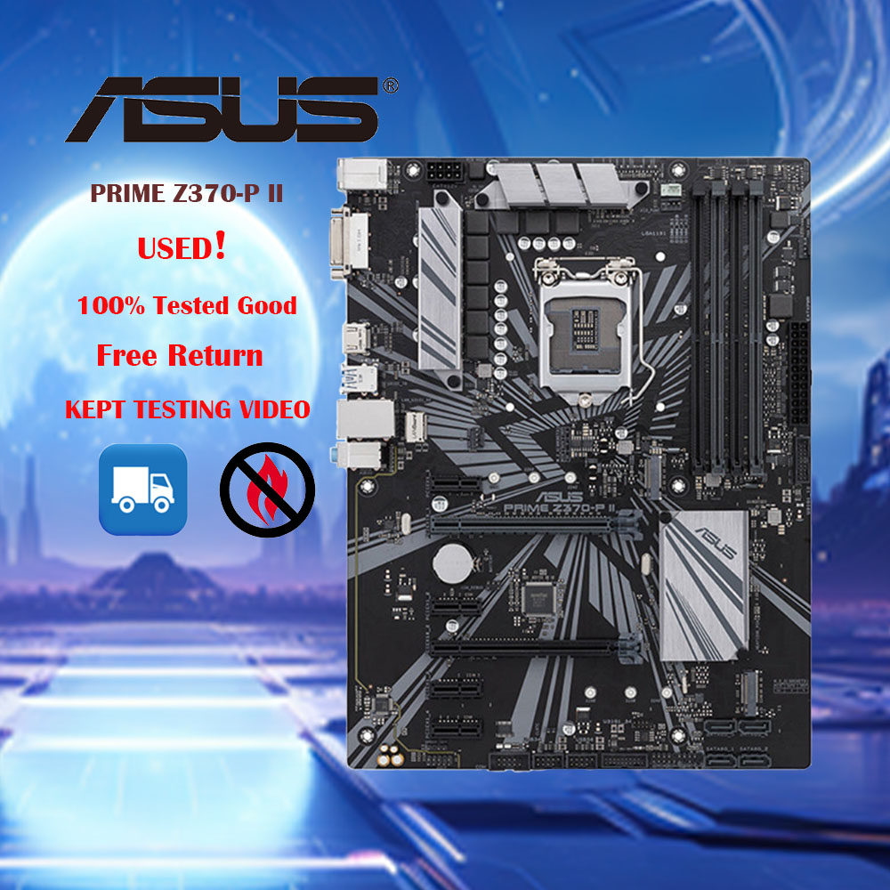 LGA 1151 Asus PRIME Z370-P II  - огляд і ціна Intel Cpu Core I9