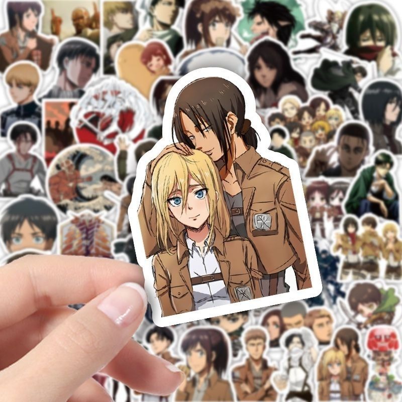 60Pcs Attack on Titan Anime St - огляд і ціна Laptop Accessories Decoration