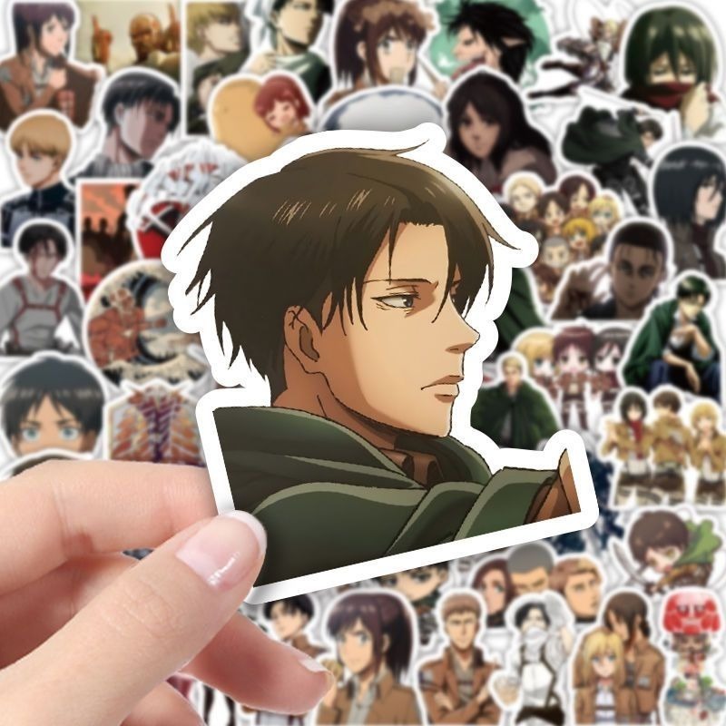 60Pcs Attack on Titan Anime St - огляд і ціна Laptop Accessories Decoration