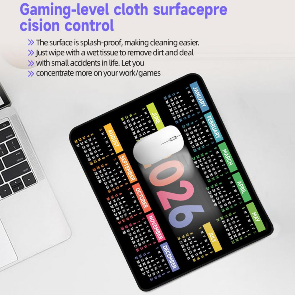 2026 Calendar Mouse Pad Waterp - огляд і ціна Laptop Office Accessories