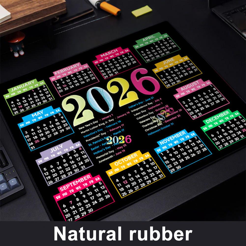 2026 Calendar Mouse Pad Waterp - огляд і ціна Laptop Office Accessories