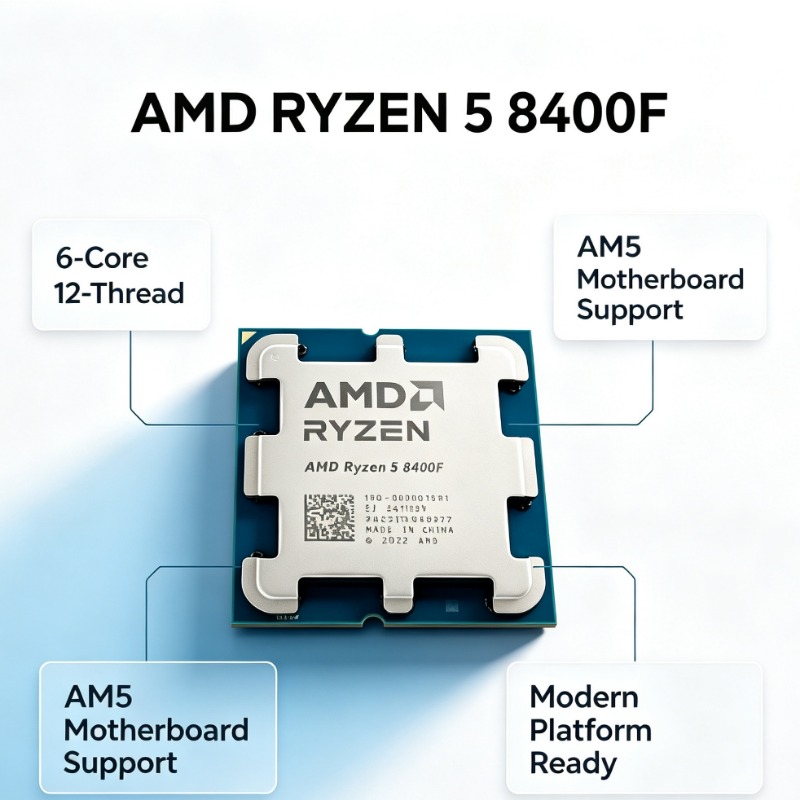 Ryzen 5 8400F AM5 Socket Gamin - огляд і ціна Amd Cpu Ryzen 5