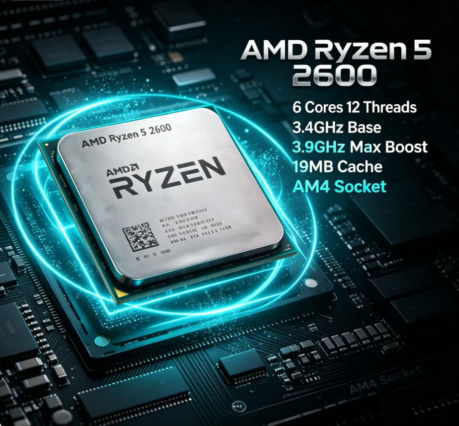 AMD Ryzen5 2600 R5 2600 Deskto - огляд і ціна Amd Cpu Ryzen 5