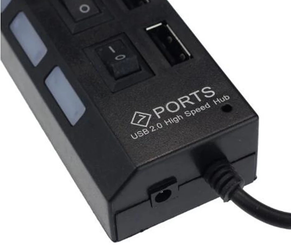 7 Port USB 2.0 Hub Splitter Fo - огляд і ціна Laptop Office Accessories