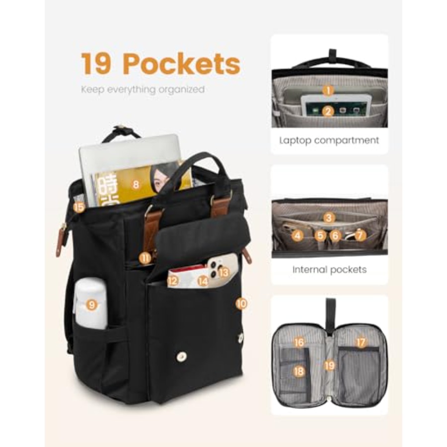 Laptop Backpack for Women, Tea - огляд і ціна Laptop Bag Waterproof