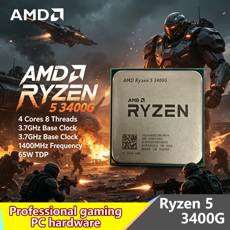 AMD Ryzen 5 3400G AM4 Desktop  - огляд і ціна Amd Cpu Ryzen 5