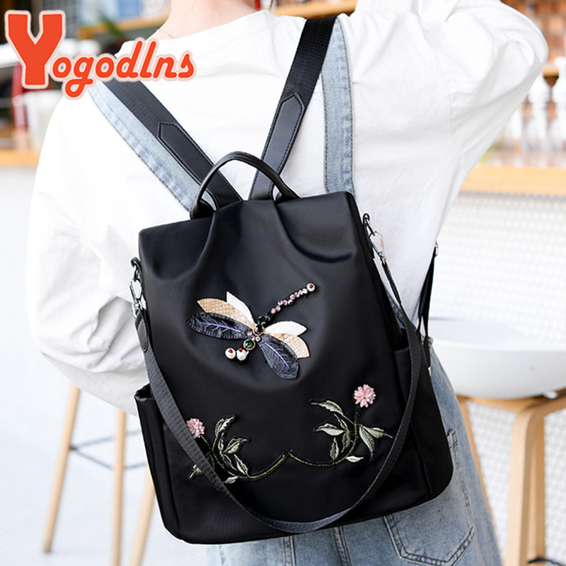 Yogodlns Fashion Embroidery Ba - огляд і ціна Laptop Bag Waterproof